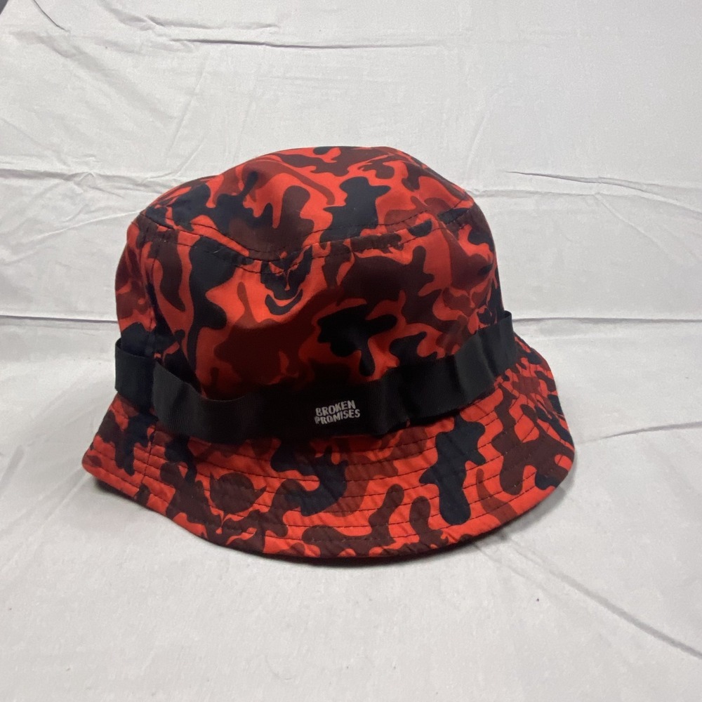Broken Promises Red Black Camo Bucket Hat One‎ Size 100% Polyester